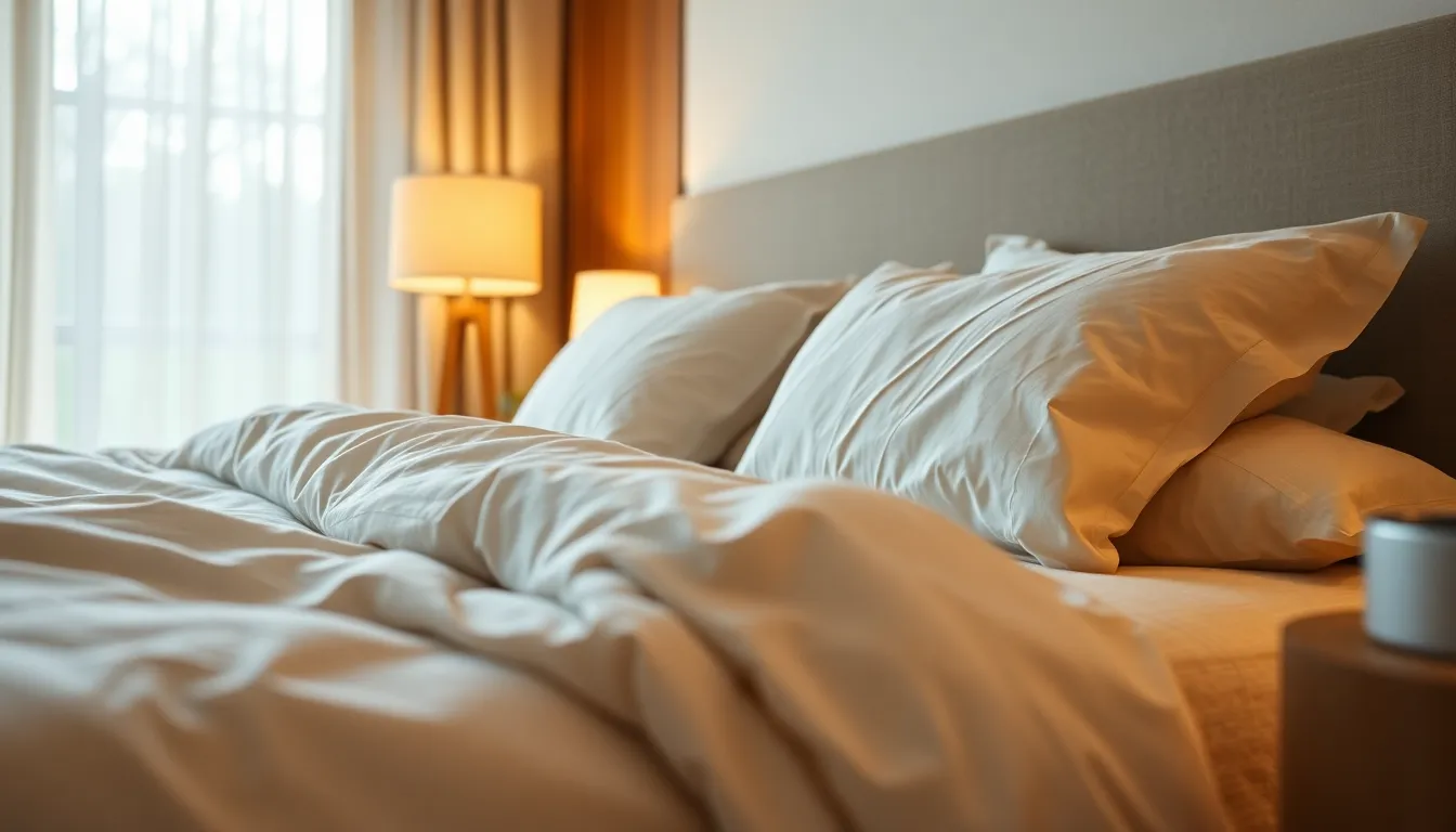 깨끗하게 정리된 침실