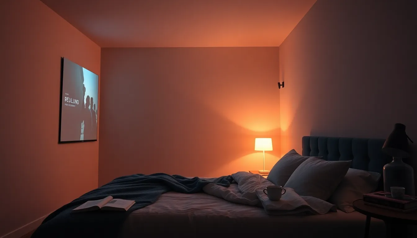 빔프로젝터 침실 영화관 예시