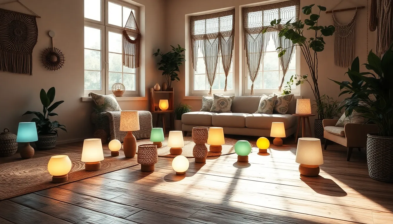 아늑한 분위기의 무드등 인테리어