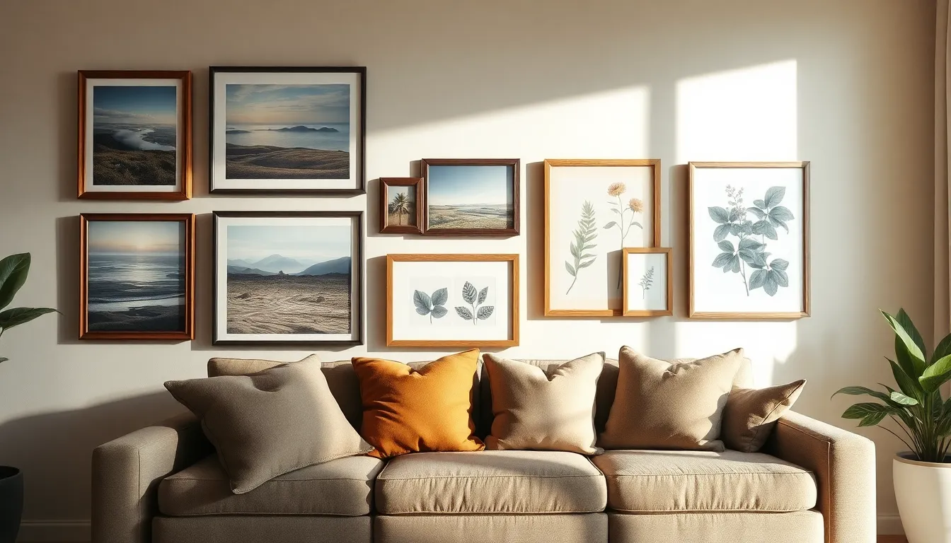 액자 인테리어 예시