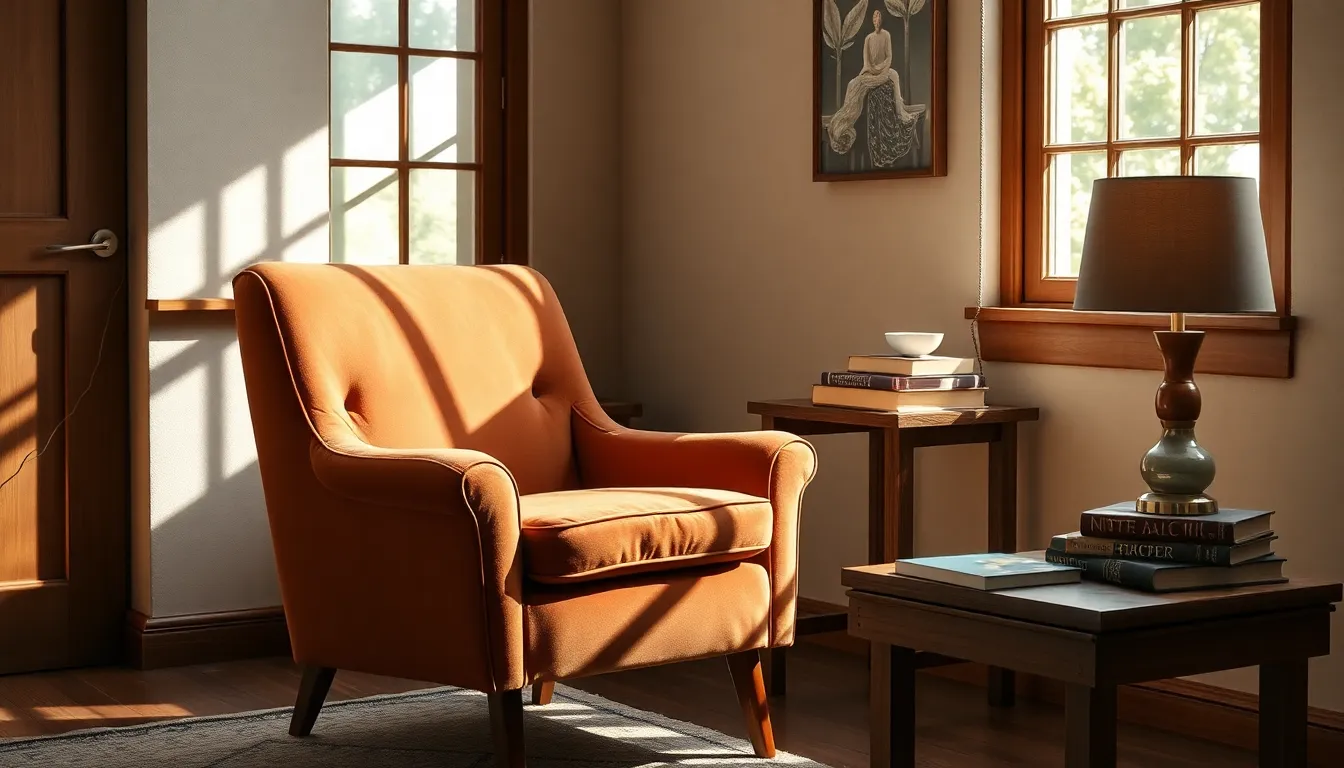 빈티지 가구와 식물이 어우러진 인테리어