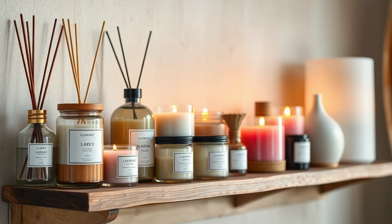캔들과 디퓨저 인테리어 예시
