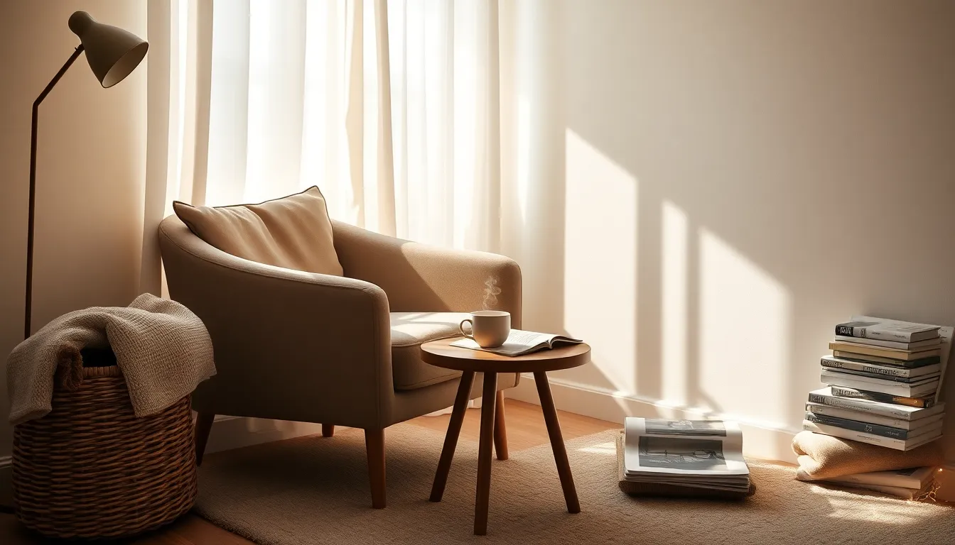 미니멀리즘 인테리어 가구로 꾸며진 깔끔한 원룸