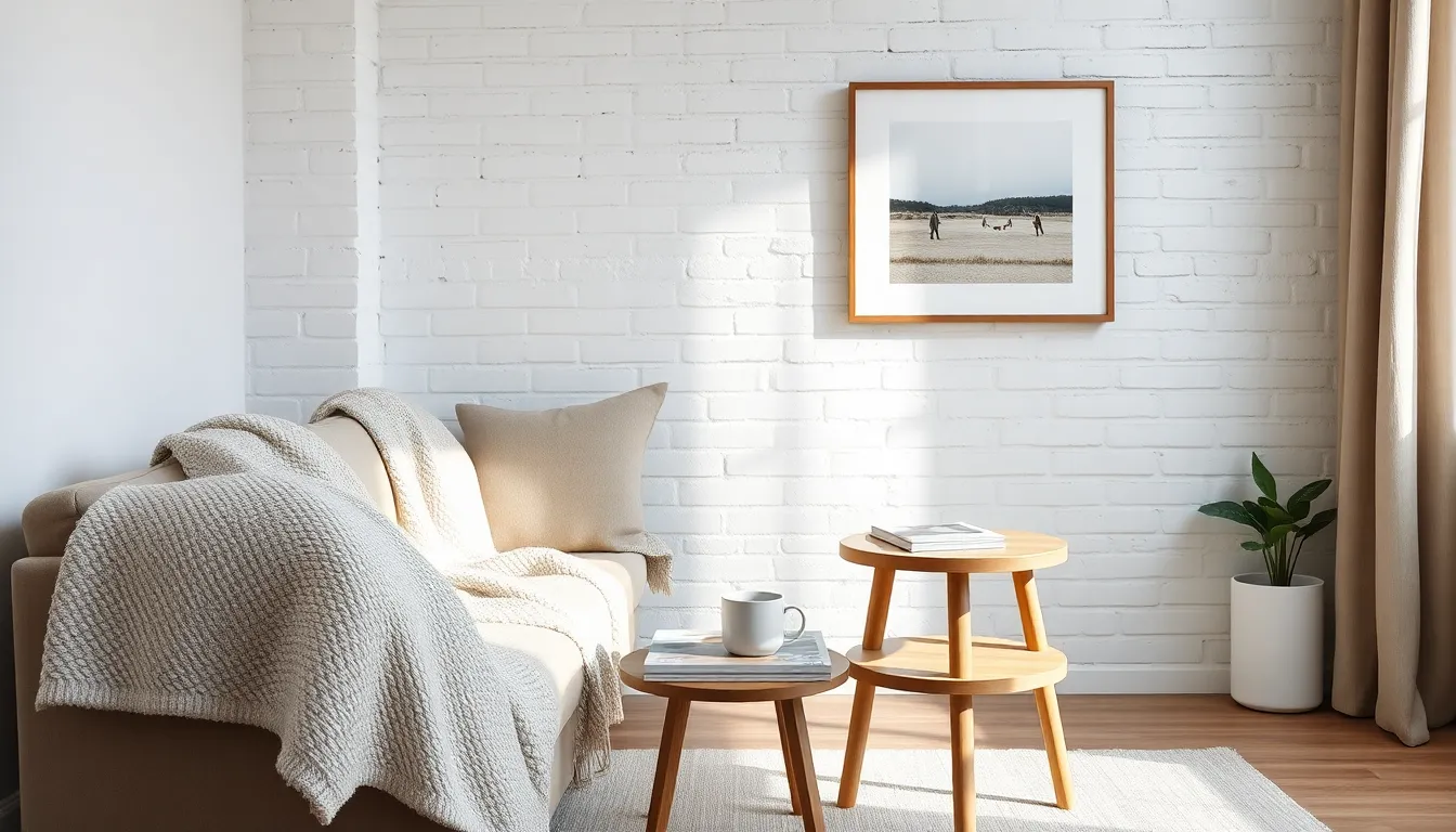 감성적인 원룸 침실 인테리어