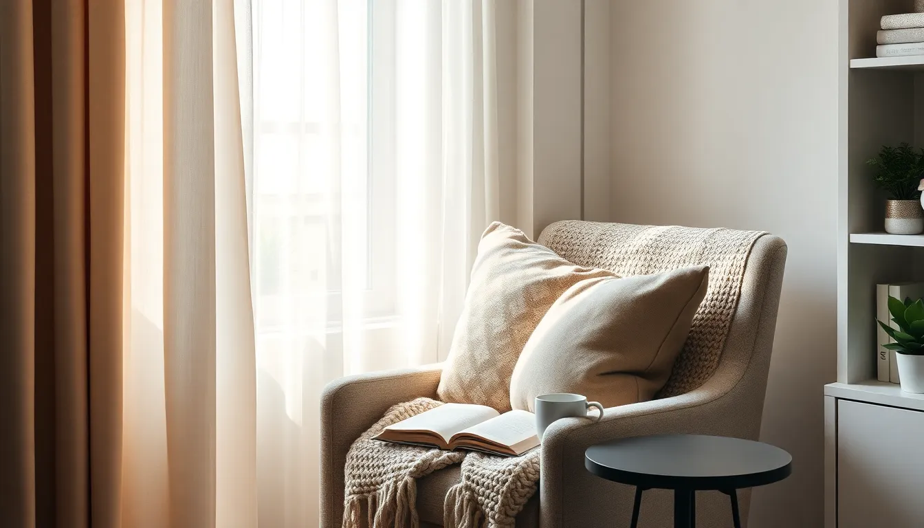 깔끔하게 정돈된 미니멀한 원룸 공간의 모습