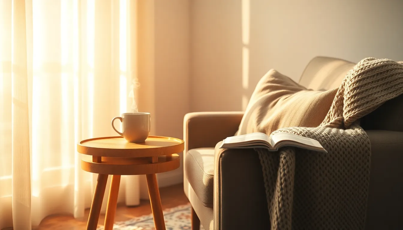 화분으로 꾸민 감성적인 거실 인테리어