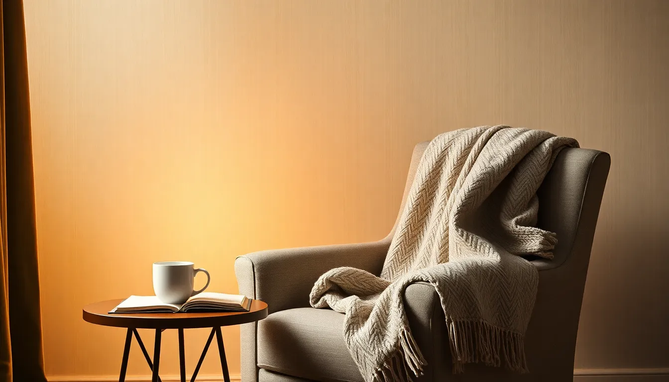 따뜻한 분위기의 침실 인테리어