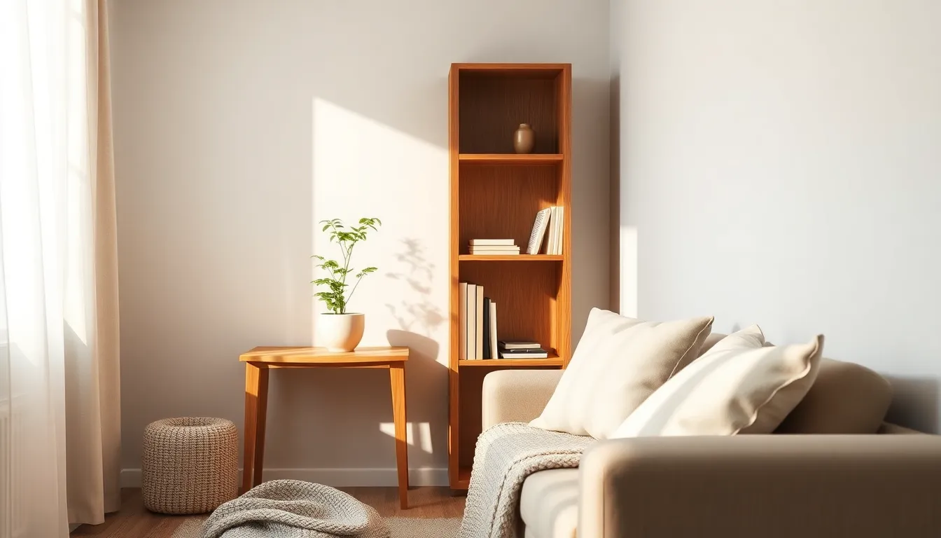 따스한 우드톤 거실 인테리어