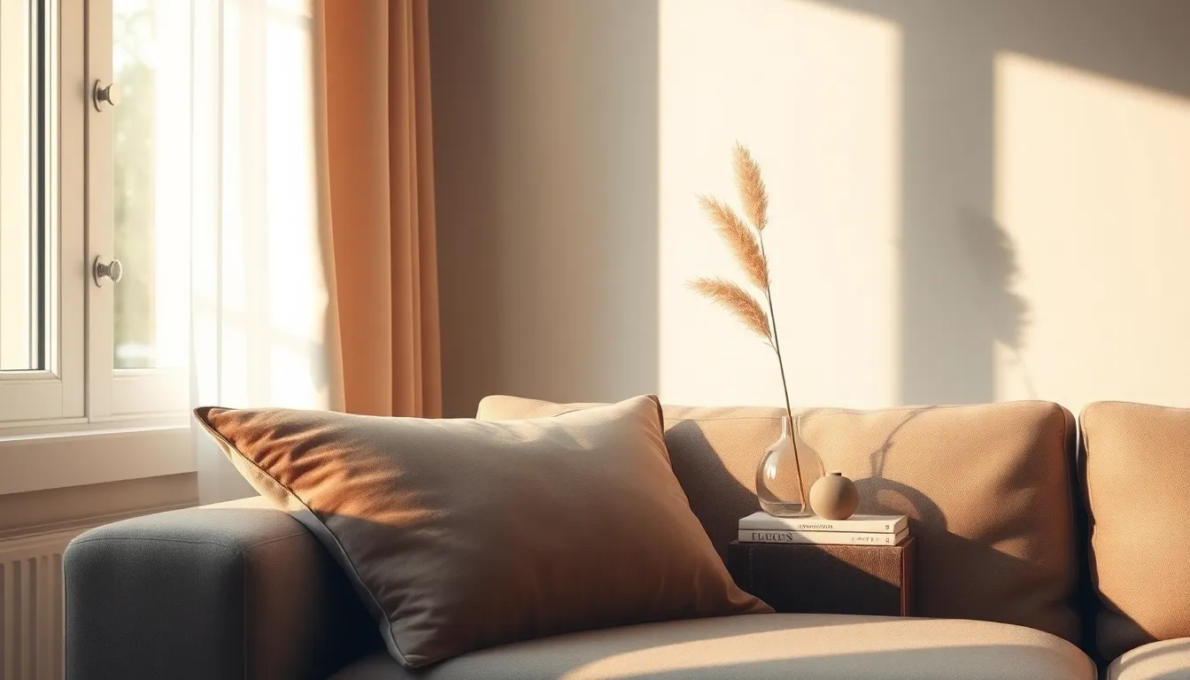 겨울 인테리어 소품으로 꾸며진 아늑한 거실