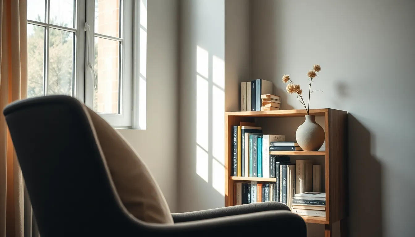 깔끔하고 모던한 미니멀리즘 인테리어 방 사진