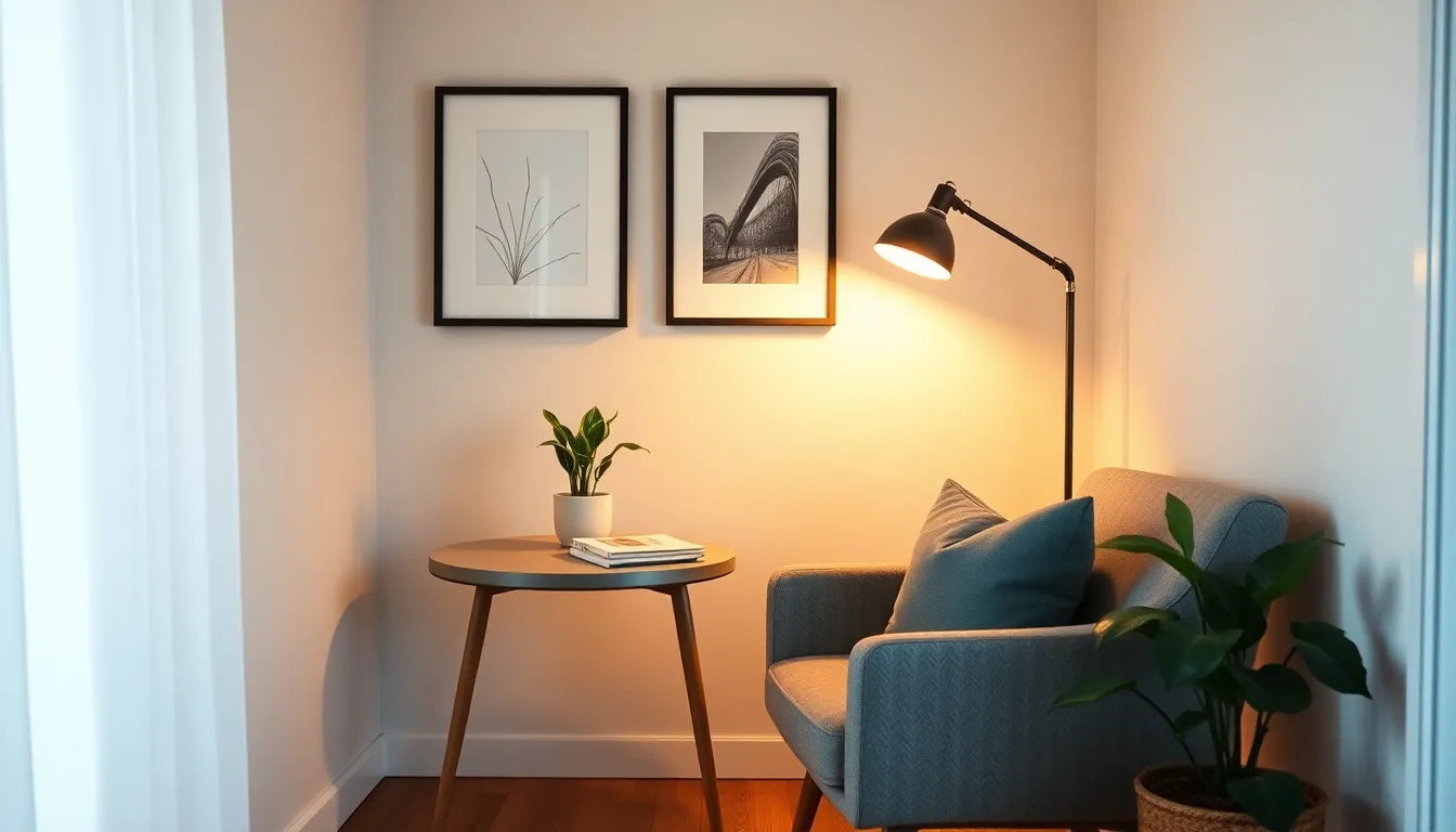 원룸 인테리어 조명 사진