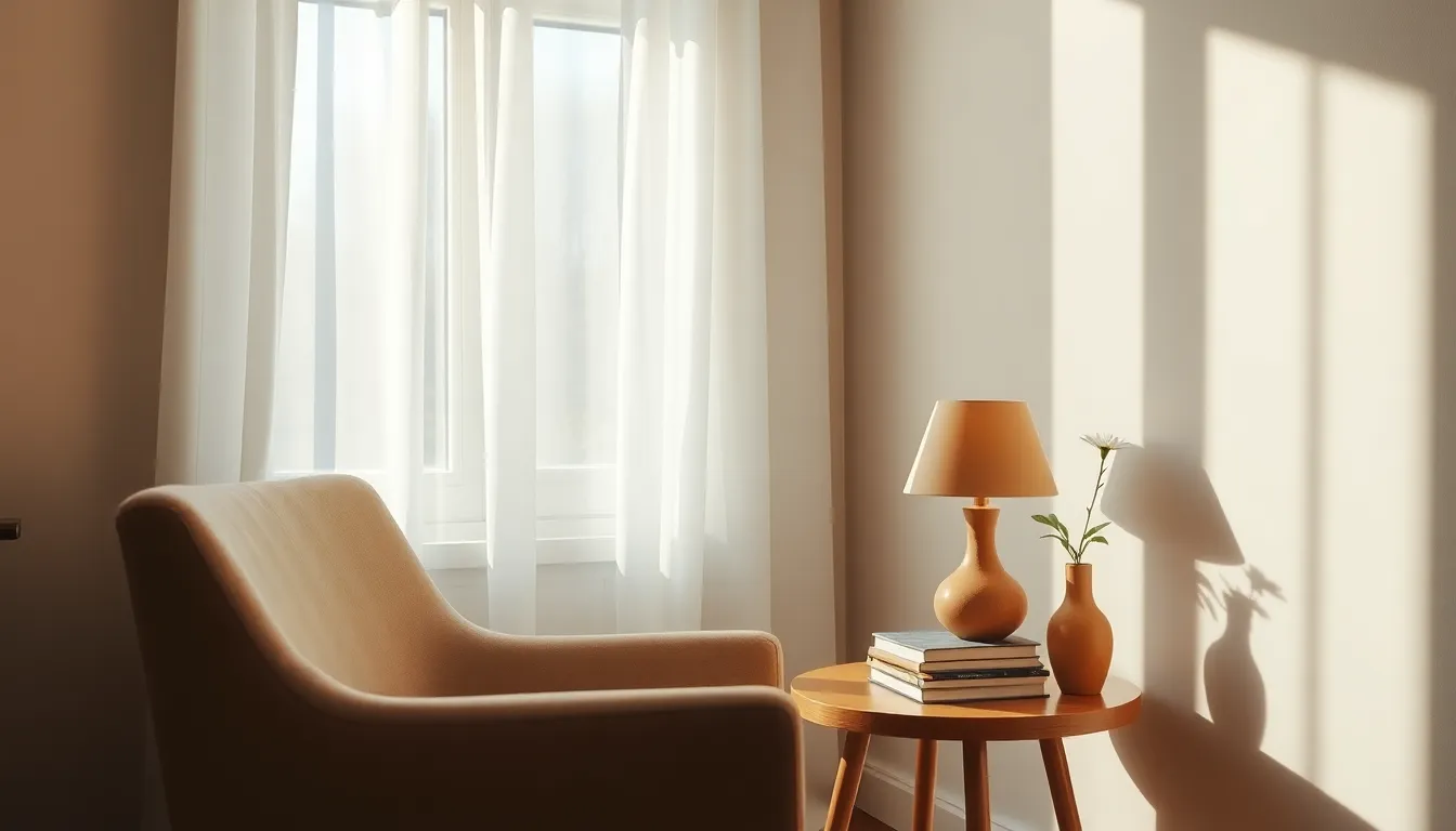 아늑하게 꾸며진 원룸 침실 인테리어