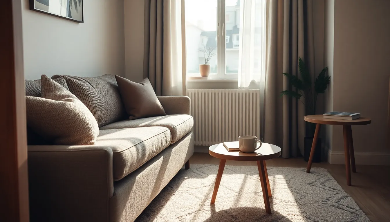 아늑하고 따뜻한 분위기의 원룸 침실 인테리어