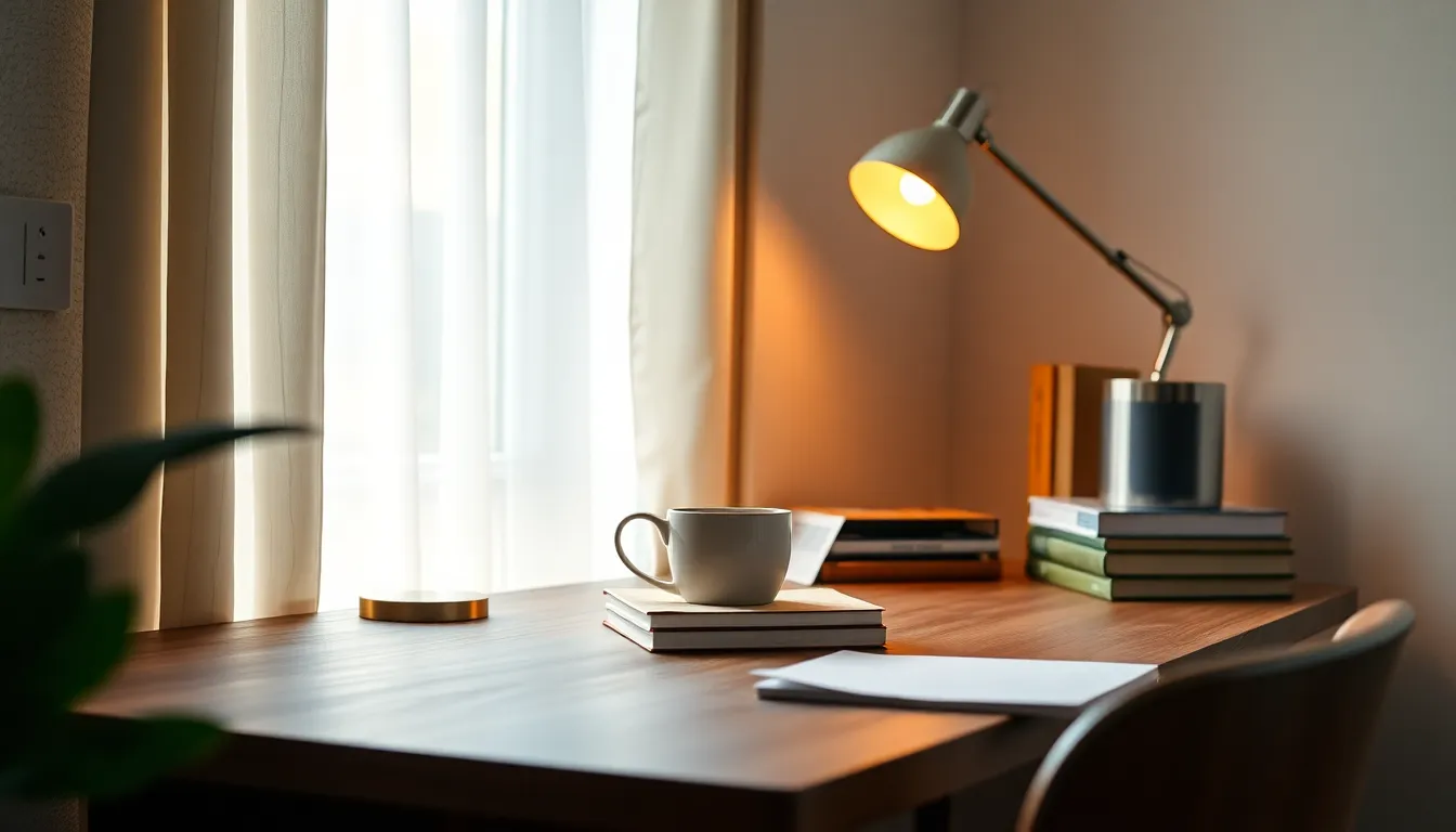 깔끔하게 정돈된 미니멀리스트 인테리어 공간