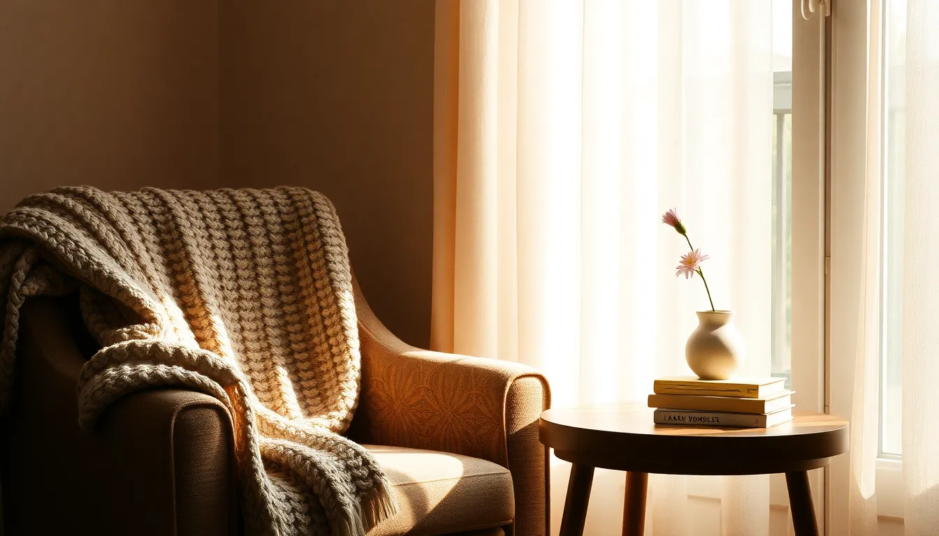 화분과 책이 놓인 감성적인 책상 인테리어