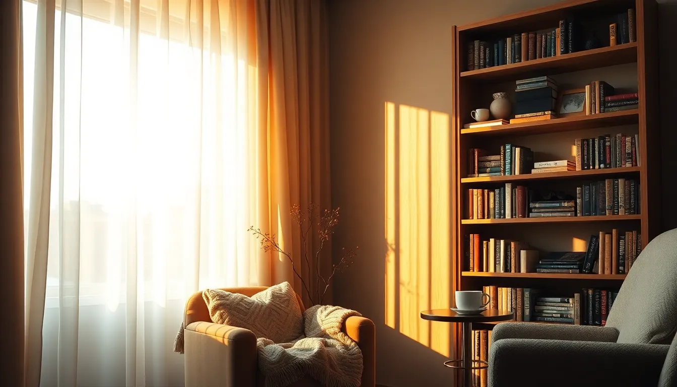 따뜻한 분위기의 거실 인테리어