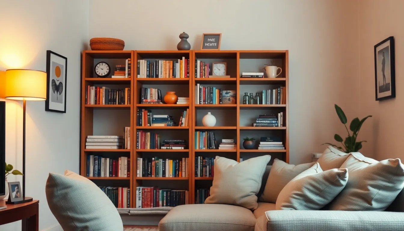 감성적인 조명이 더해진 아늑한 거실 인테리어