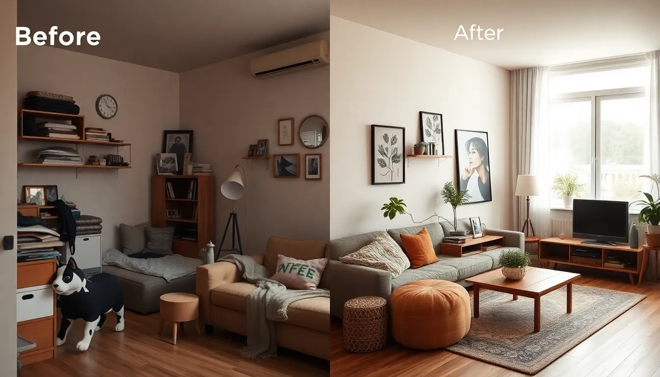 인테리어 전후 사진 예시