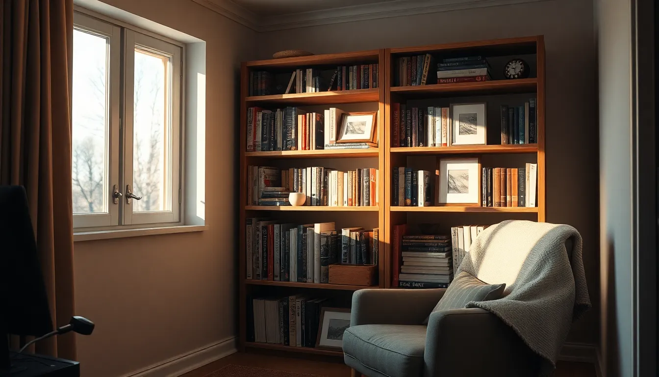 화분과 조명으로 꾸며진 아늑한 방