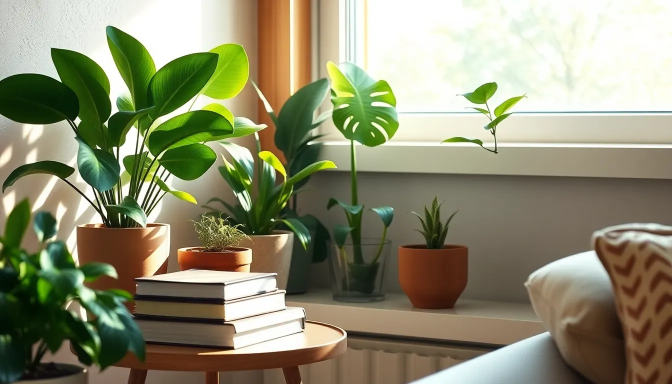 다양한 인테리어 소품으로 꾸며진 아늑한 거실