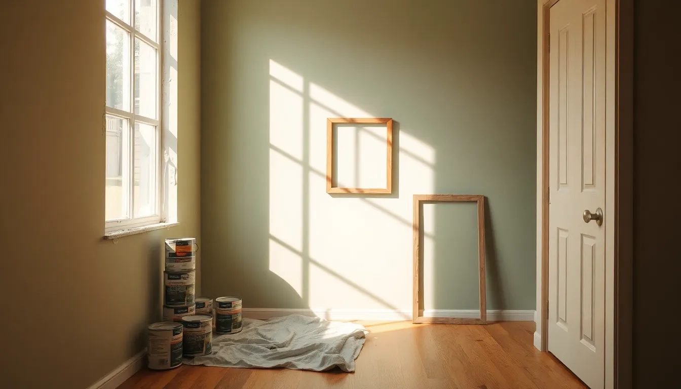 따뜻하고 아늑한 조명이 있는 거실 공간