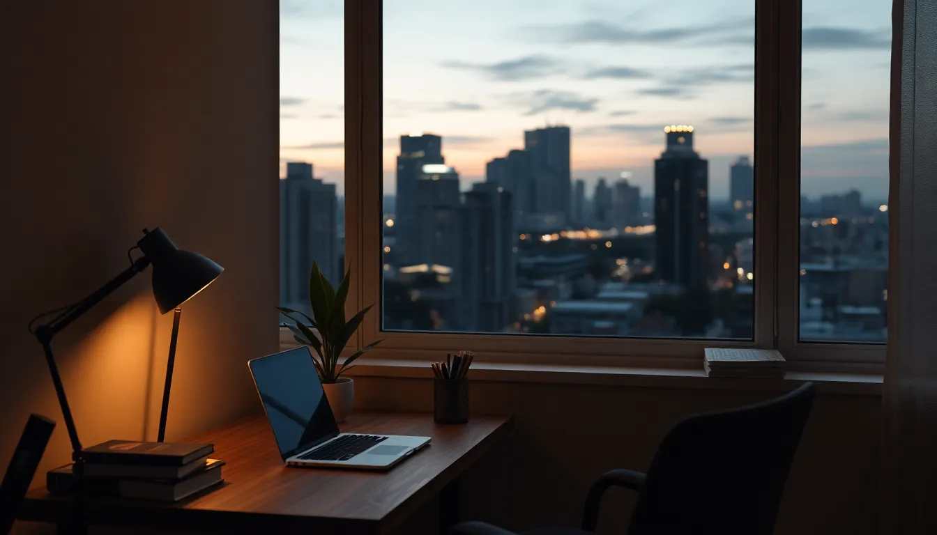 이웃에게 인테리어 공사 관련 공지문을 전달하는 모습