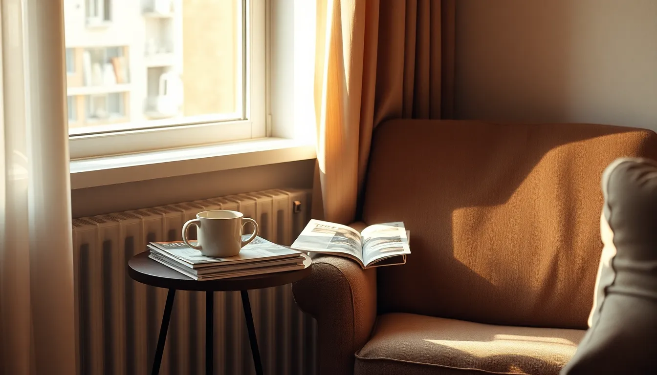 미니멀리스트 인테리어의 깔끔한 거실 공간