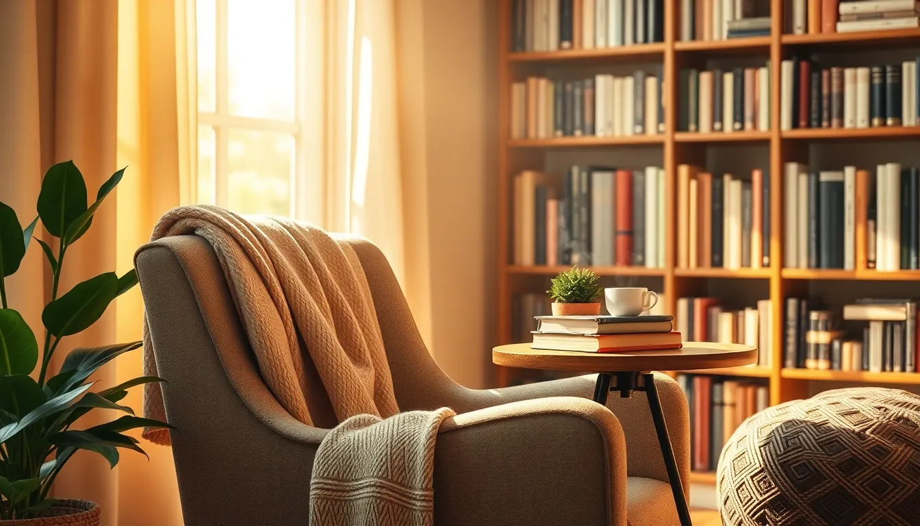 깔끔하고 세련된 인테리어의 거실 모습