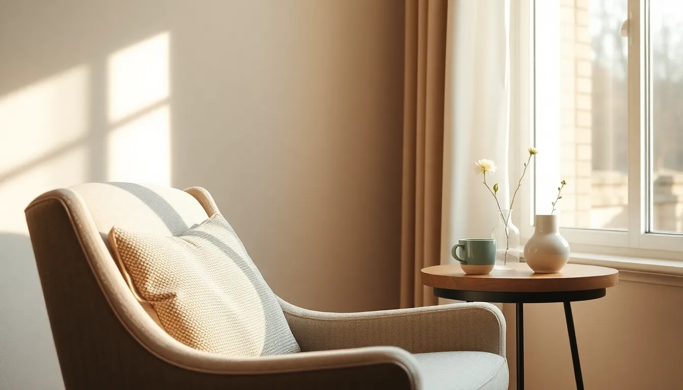 깔끔하게 정리된 거실의 모습